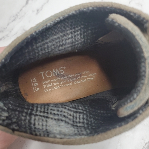 Toms Suede Wedge Lace-Up Tan Desert Boots Booties Ankle Boots Women's 8.5 - Picture 8 of 9